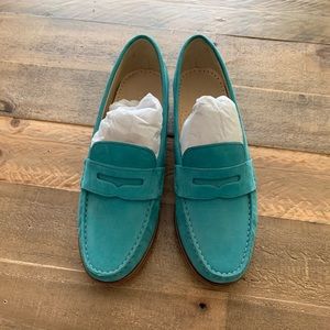 Cole Haan Penny Loafer Suede sea foam green 6.5